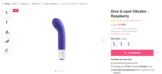 MOQQA Dive G-spot vibrator voor €9,99 bij Easytoys