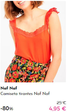 NAF NAF - Camisetas desde 2,95€