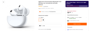 Oppo Enco X2 Auriculares True Wireless por 99,90€