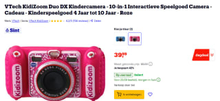 VTech Kidizoom Duo DX Kindercamera voor €39,99 bij Bol