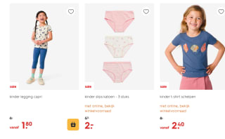 20% korting vanaf €20 bij Hema