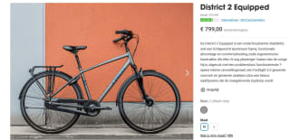 Trek District 2 Equipped Heren fiets voor €799 bij trekbikes