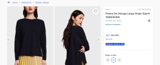 Polera De Manga Larga Mujer Esprit por $51.990