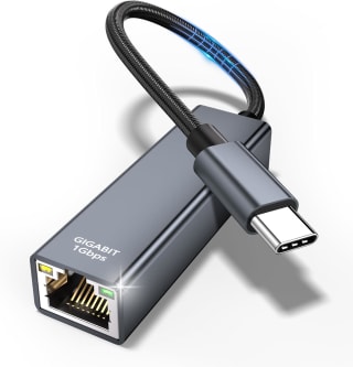 USB C naar Ethernet-adapter - Thunderbolt USB C naar RJ45 Gigabit Ethernet, LAN-netwerkadapter voor €8,49 bij Amazon