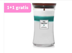 1+1 gratis op Woodwick geurkaarsen bij Plein