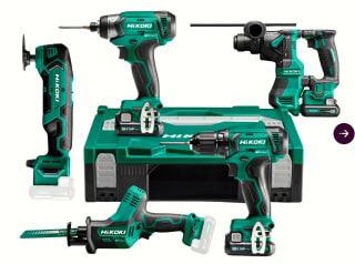 Hikoki Powertoolset 12V Li-ion accu 4-delige combiset (3x 5.0Ah accu) voor €499,95 bij Ibood