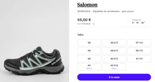 Zapatillas de Trekking de Mujer Salomon BARRAKEE por 55€