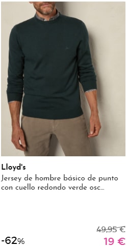 LLOYD'S - Jersey para hombre por 19€