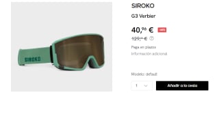 Gafas de Esqui SIROKO G3 Verbier por 40.96€