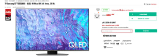TV Samsung 5 TQ55Q80C - QLED, 4K Ultra HD por 655€