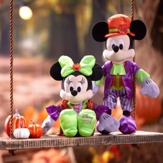 Peluche mediano Halloween Minnie o Mickey por 10€
