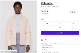 Columbia Chaqueta outdoor desde 34€ para hombre y mujer