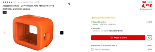Accesorio cámara GoPro Floaty, Para HERO9/10/11/12, Acolchado protector por 4,99€