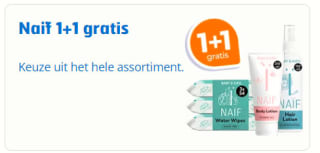 Alle Naif en Zwitsal 1+1 bij Etos