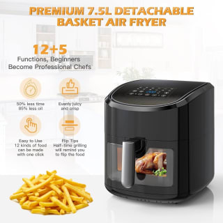 Euary airfryer 7,5 liter XXL voor €49,99 dmv code bij Amazon