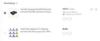 Hornillo Camping portátil + regalo Tri-Spinner por solo 12,07€