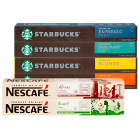 Starbucks of Nescafé Koffiecapsules 1+1 gratis bij Plus