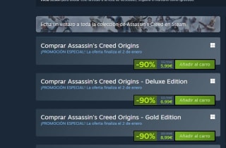Recopialción AssaSins Creed desde 5,99€ desde Steam