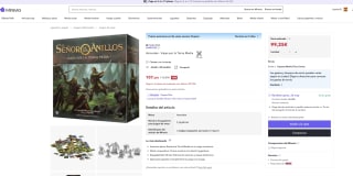 Juego de mesa Viajes por la Tierra Media por 99,25€