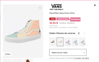 Zapatillas Vans deportivas altas por 35.94€