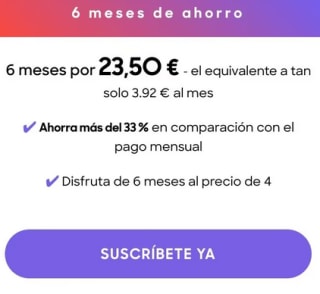 Suscripción de 6 meses por 3,92€/mes en Skyshowtime