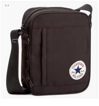 Marca Converse Bolso Bandolera, 22 cm, negra o rojo por 12,72€
