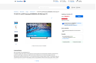 TV LED 127 cm (50") Samsung UE50BU8505 4K UHD Smart TV por 364,65€