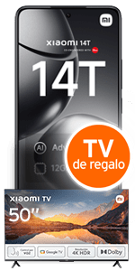 Xiaomi 14T 12+256 GB. ¡Llévate de regalo una TV Xiaomi de 50" valorada en 349€!