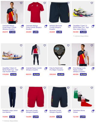 Envío gratis sólo hoy y hasta 70% dto en Joma