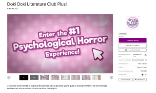 Gratis Doki Doki Literature Club Plus este Jueves 8 con Epic Games