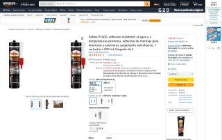 2 x Pattex PL600 por 10,61€