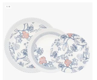 Vajilla 12 piezas opal azul Thelma Blue Arcopal por 8,75€