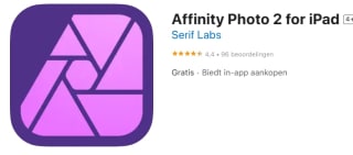 Affinity Photo 2 for iPad voor €9,99 in de App store