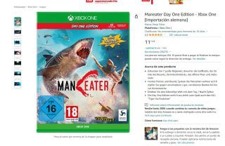 Videojuego Maneater Day One Edition - Xbox One [Importación alemana] por 11,12€