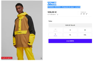 Chaqueta de Esqui para Hombre O'Neill ORIGINAL por 109€