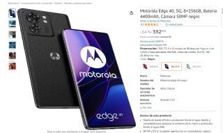 Motorola Edge 40, 5G, 8+256GB por 392.35€
