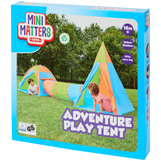 Mini Matters polyester speeltent met tunnel voor €14,95 bij de Action