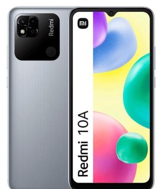 Smartphone Xiaomi Redmi 10A 4+128 GB color cromo plateado por 124€