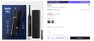 Cepillo De Dientes Eléctrico Oral-B Pro Series 3 por 37.99€ (Cuenta Nueva 27.99)
