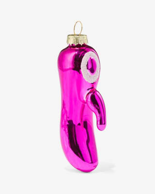 Kerstbal vibrator glas 10cm voor €4,50 bij de Hema