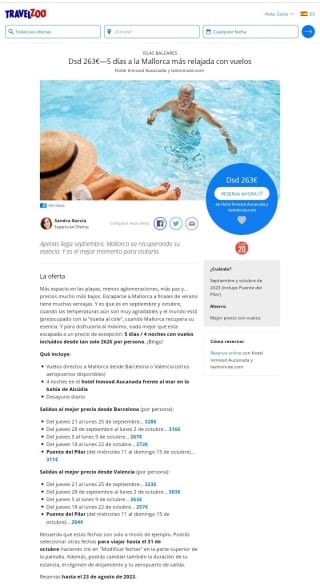 Mallorca 5 días + Vuelos desde 263€ por persona.