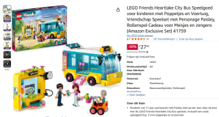 LEGO Friends Heartlake City Bus (41759) voor €27,49 bij Amazon NL