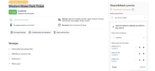 Western Water Park Ticket desde 26€