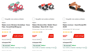 Tot 65% korting op schaatsen bij Bol.