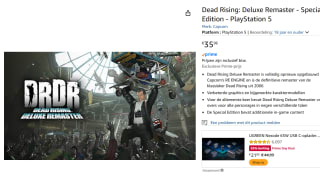 PS5 Dead Rising Deluxe Master - Special Edition voor €35,96 met Amazon prime