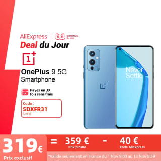Móvil Oneplus 9 5G 6.5'' 120Hz Pantalla Fluid AMOLED a solo 319€