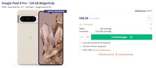 Google Pixel 8 Pro 128GB voor €558,39 bij Azerty