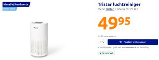 Tristar AP-4782 Luchtreiniger – Air Purifier met HEPA Filter voor €49,95 bij de Action