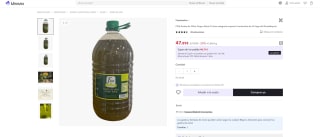 FISA Aceite de Oliva Virgen Extra 5 Litros por 47,89€ (35,89€ usuario nuevo)