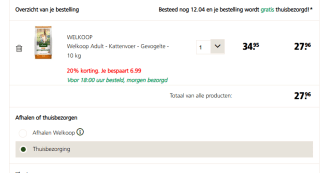 20% korting op 1 artikel naar keuze bij Welkoop